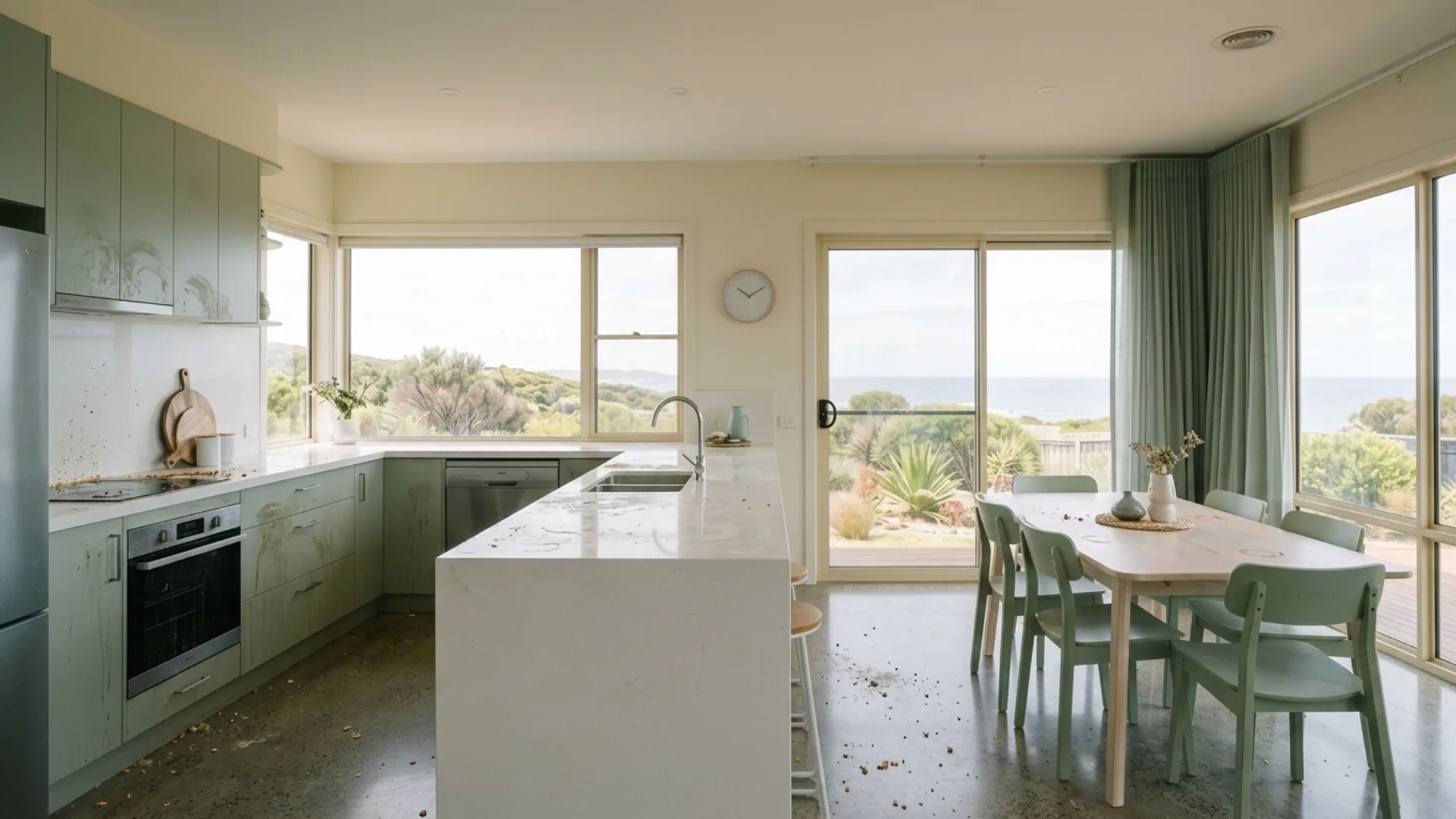 Kitchen before a Lehner bond clean